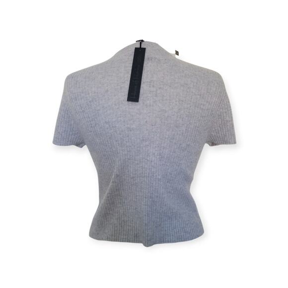 Cashmere Ribbed Knit Sweater Top HOUSE of HARLOW Size M $195 Minimalist Luxe - Picture 8 of 12